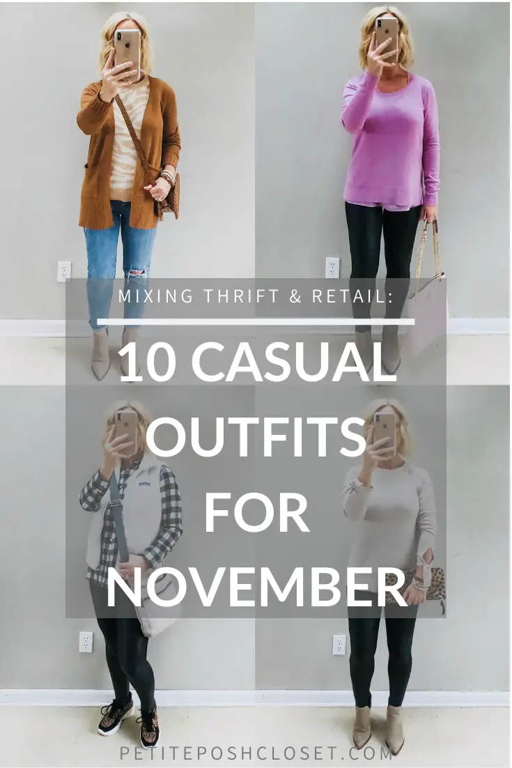 Mixing Thrift & Retail: 10 Casual Outfits for November