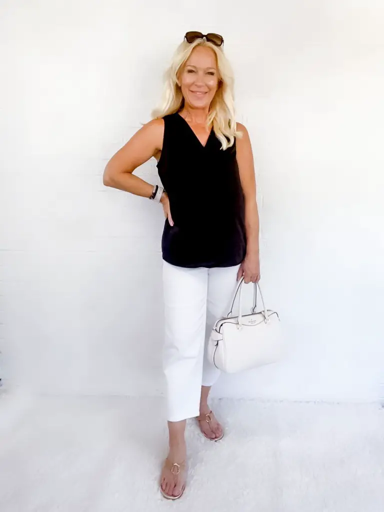 Black and White Outfits for Summer - Midlife Posh Closet