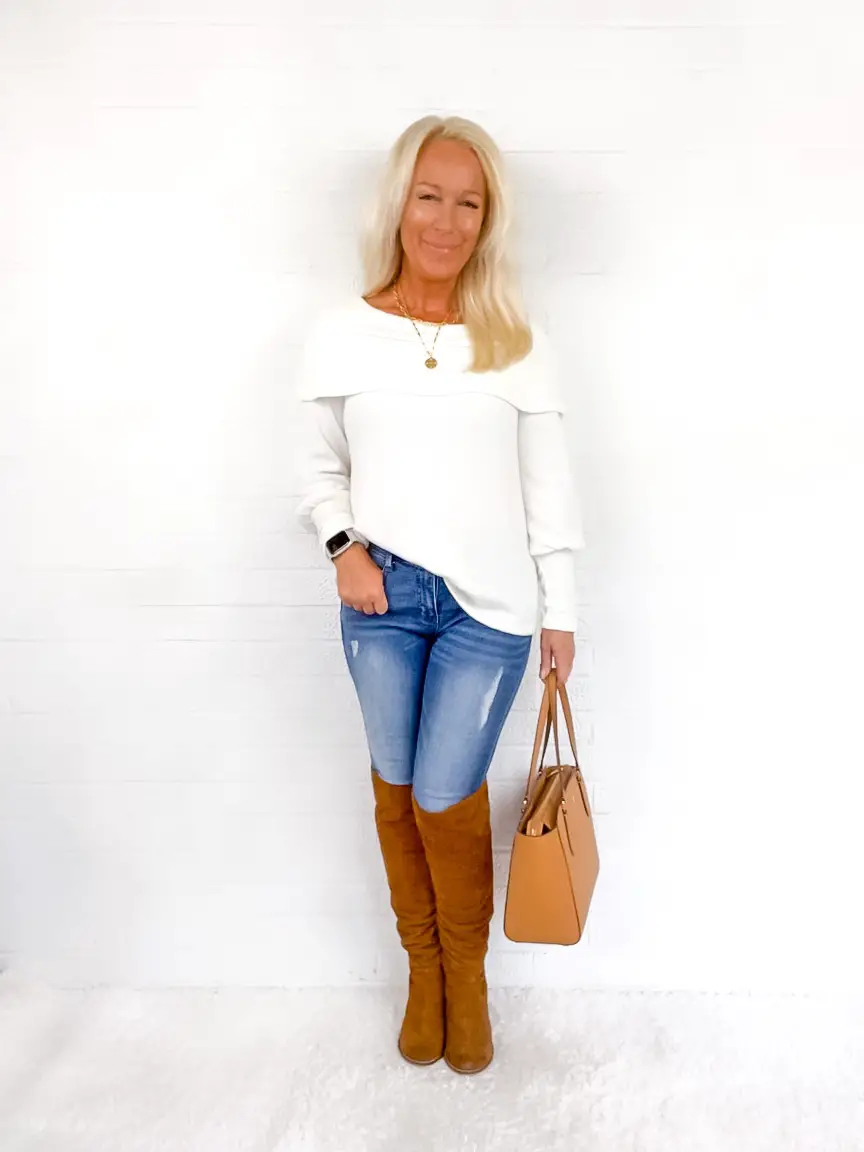 Fall Fashion Off Shoulder Sweater – NEW ARRIVAL!