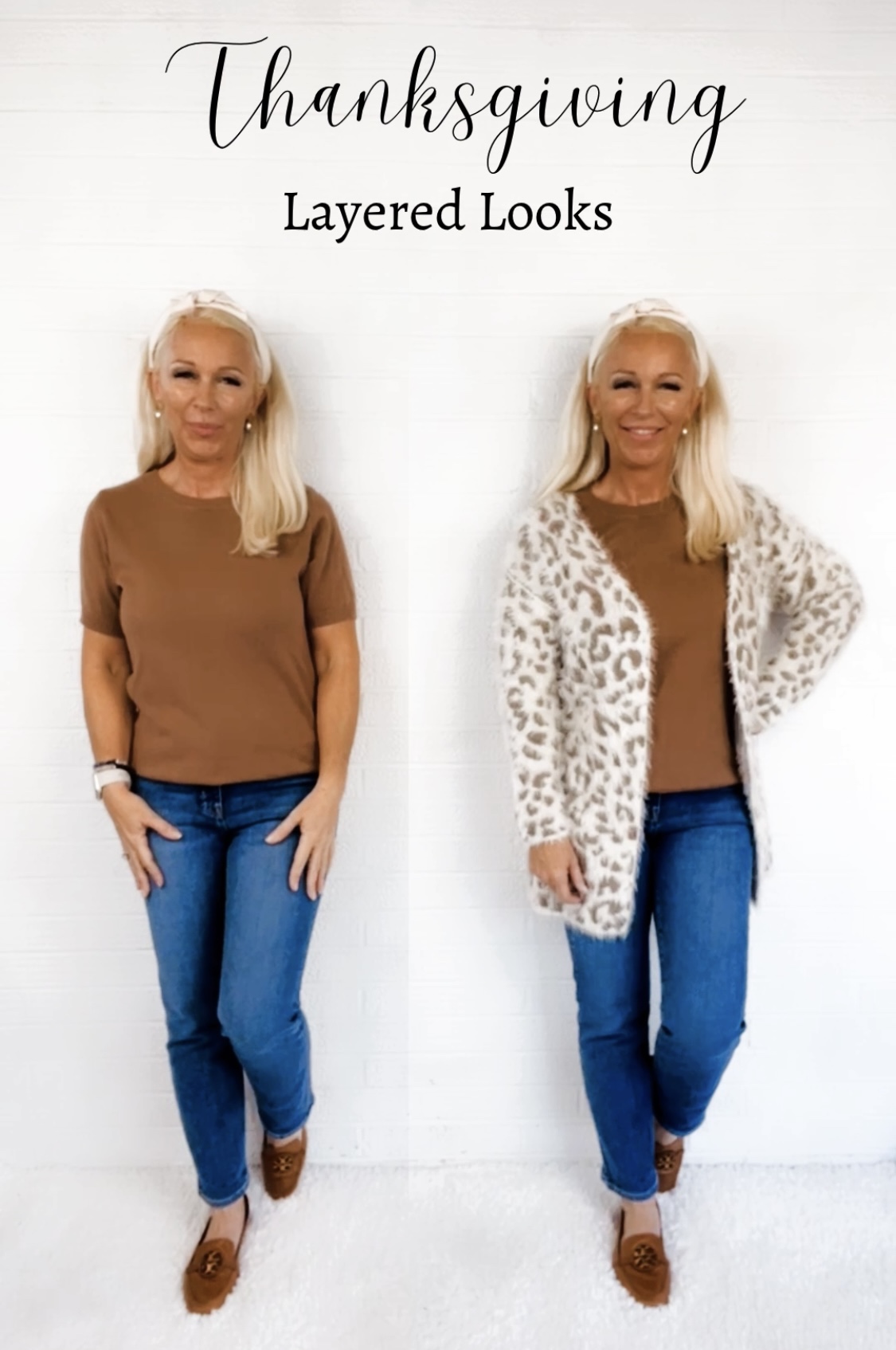 Layered Thanksgiving Outfits for Menopausal Women