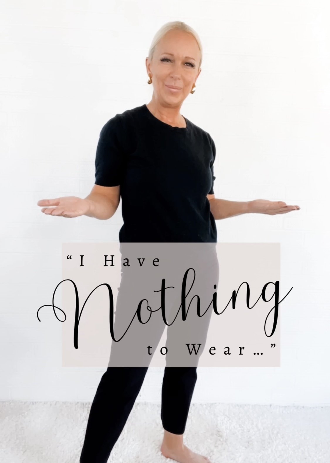 “I Have NOTHING to Wear…” Fall Outfits Using a Simple Black Tee and Pants