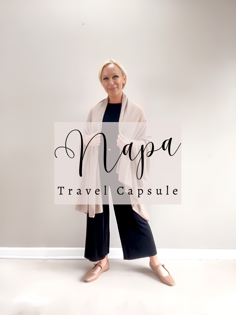 Napa Travel Capsule Wardrobe - Midlife Posh Closet
