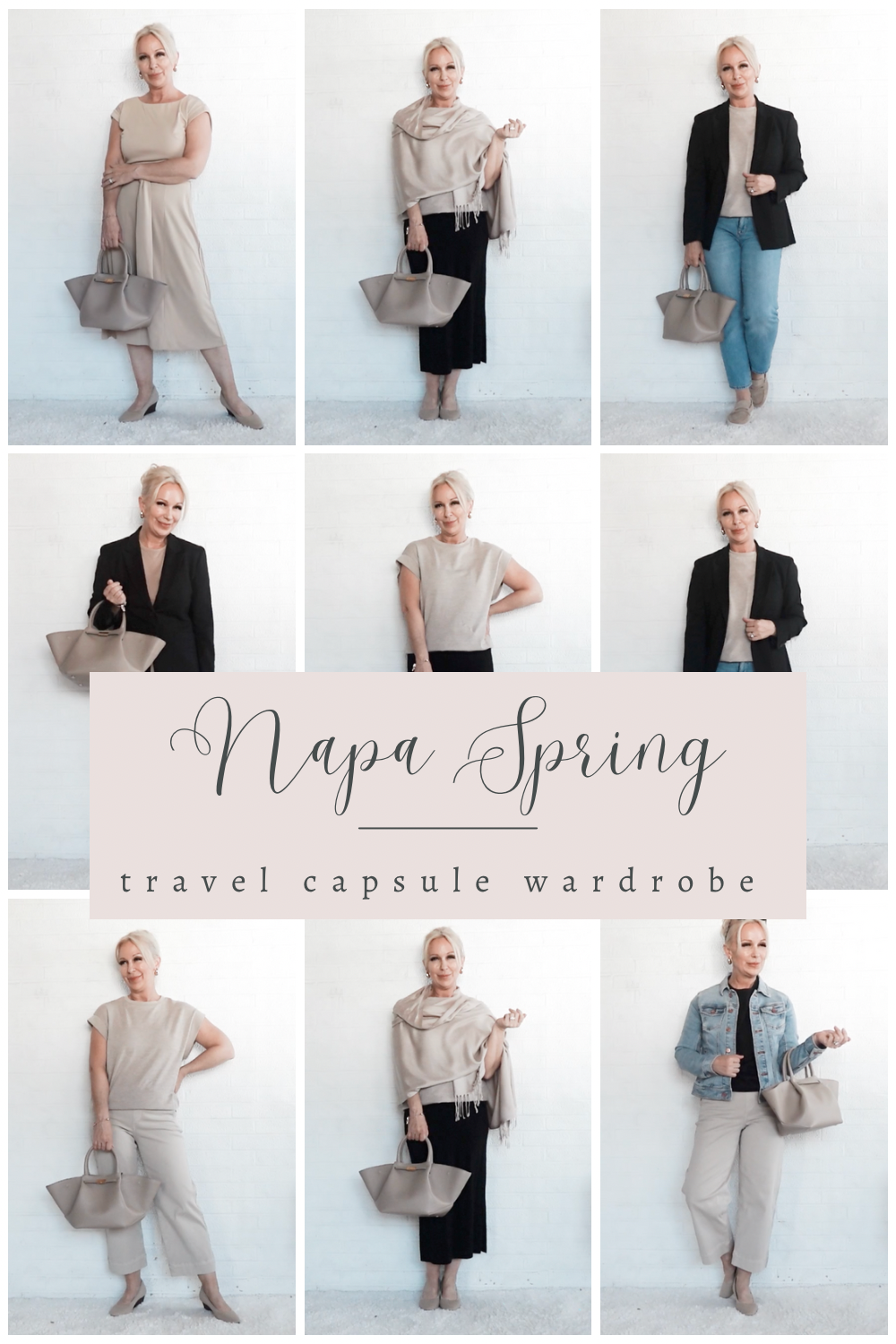 Napa Spring Travel Capsule Wardrobe