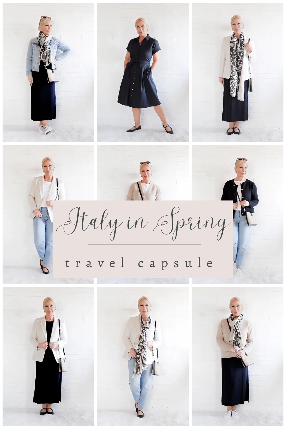 Italy in Spring Travel Capsule Wardrobe