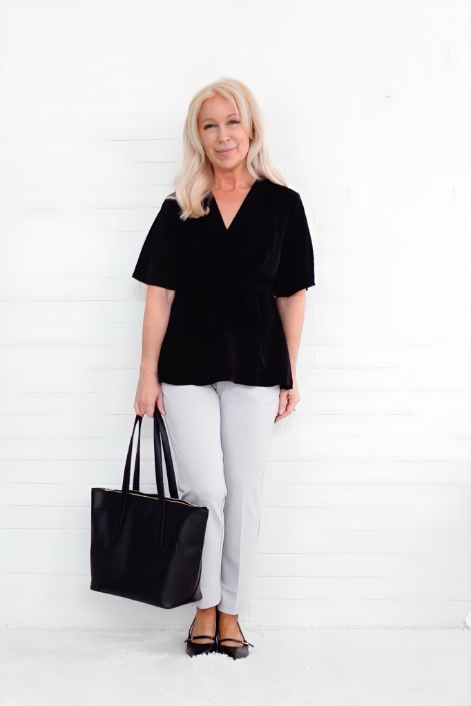 NO TUCK TOP Office Outfit