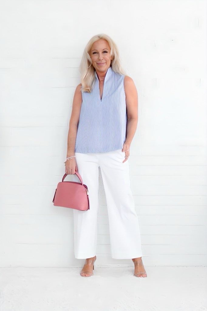 NO TUCK TOP Spring Outfit for Women Over 40, Women Over 50, Women Over 60